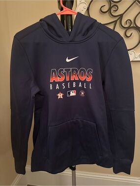 Nike Navy Astros Baseball Pullover Hoodie